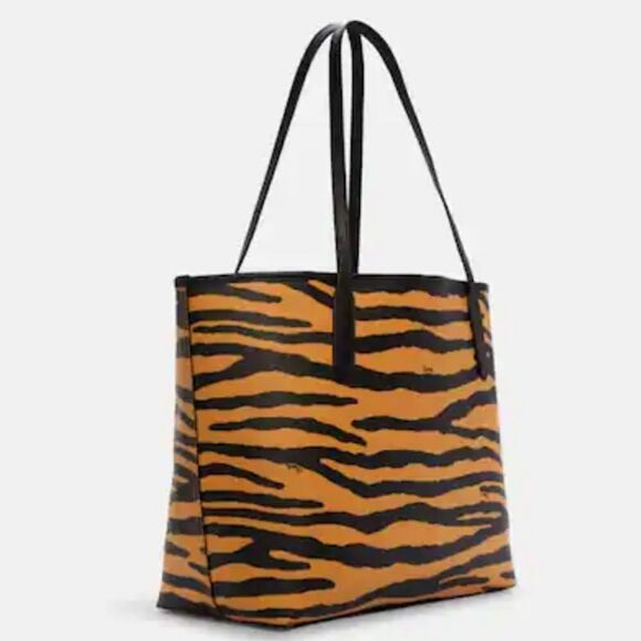 🔥🔥Coach Tiger stripe City tote shoulder bag NEW!! - Picture 2 of 4